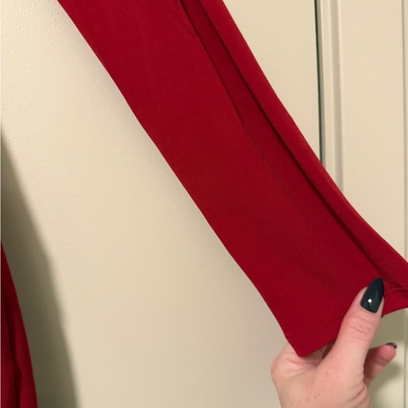 Astr NWT Vibrant Red Long Sleeve Dress Size M - Picture 6 of 7